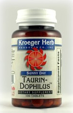 Taurin-Dophilus is Hanna Kroeger's probiotic supplement.