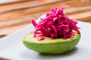 shutterstock_252213487 Cultured Red Cabbage on Avocado