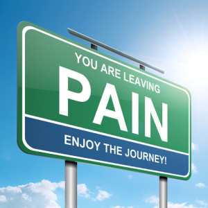 shutterstock_108320885 You Are Leaving Pain Roadsign