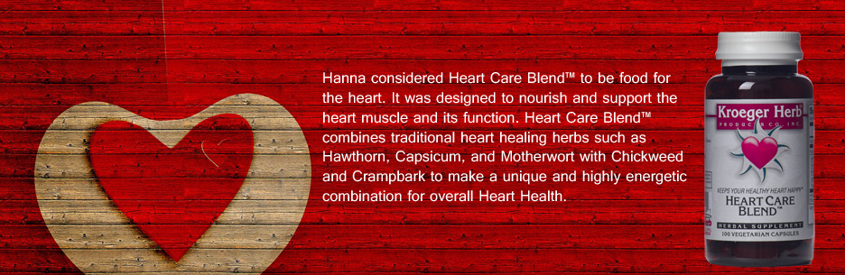 Heart Care Blend was designed by Hanna Kroeger to support the heart muscle itself.