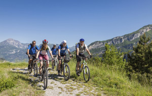 biking in the mountains
